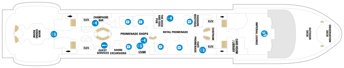 Royal Caribbean International, Adventure of the seas, Deck 5.png